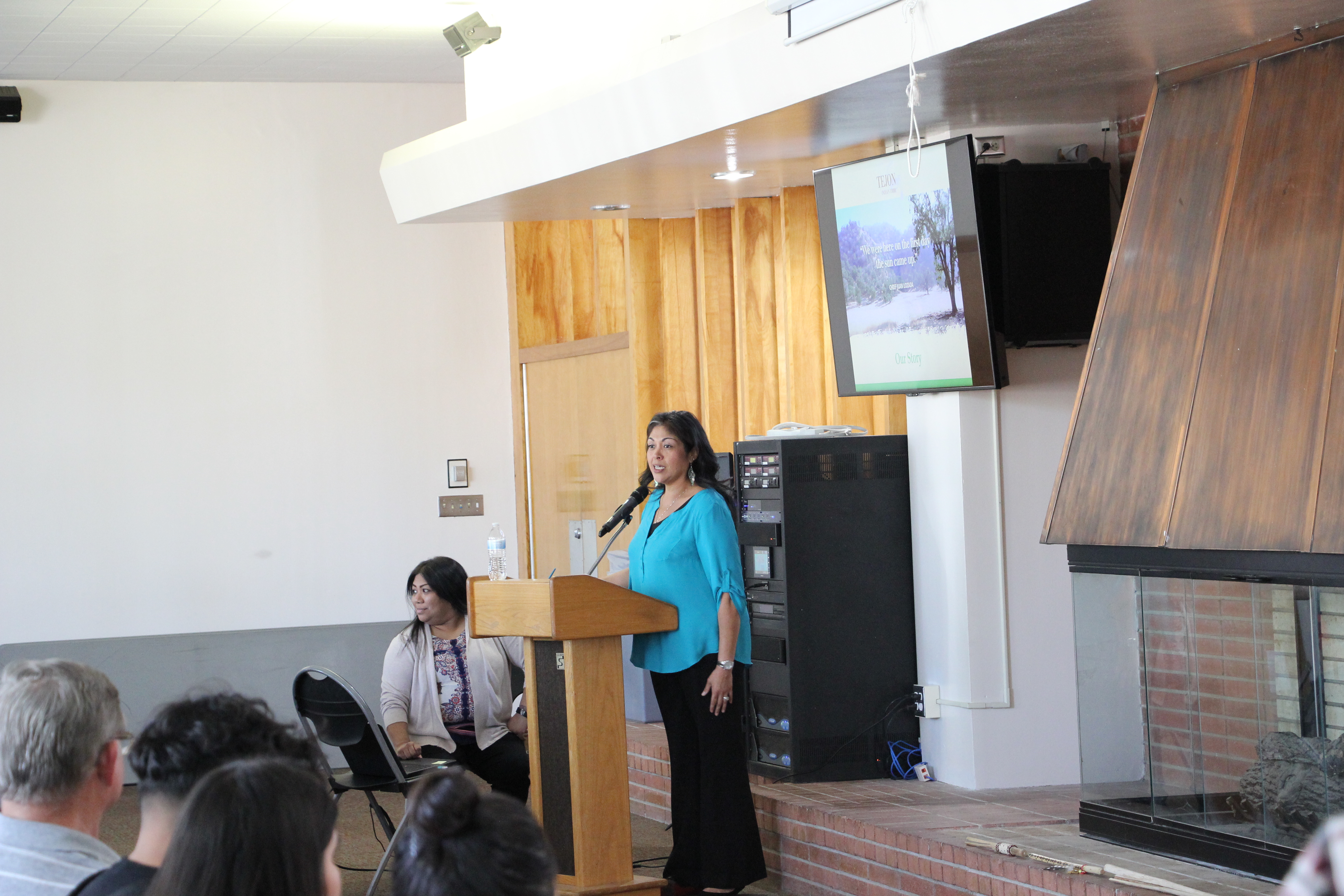 Sandra Hernandez of Tejon Tribe Kern County Presenting